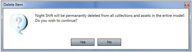4.2 Deleting a Work Schedule To delete a work schedule, select the schedule for deletion. Then, click the Delete Work Schedule button.