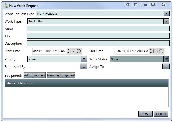 5 Work Request A work request is a scheduled request to carry out a task. 5.1 Creating a Work Request After a Work Schedule has been created, users can now start creating work requests.