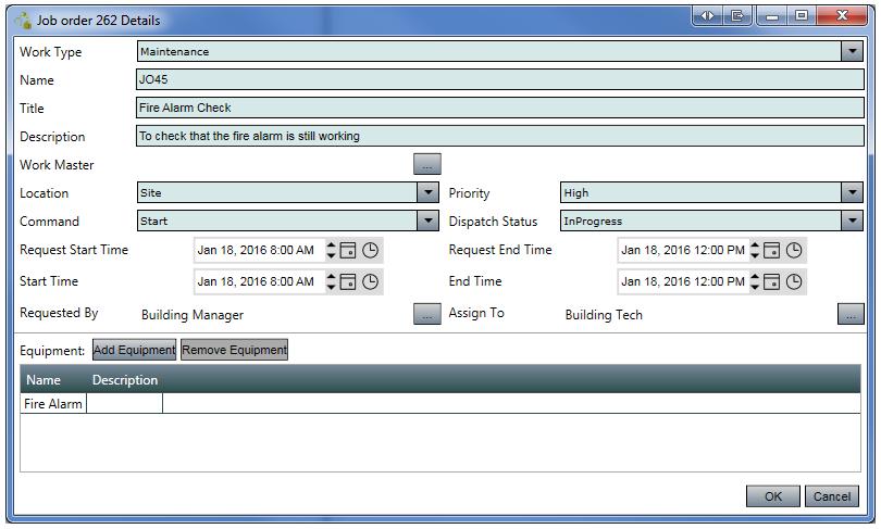 Clicking Details allow users to edit the selected Job Order. Figure 31 - Job Order Details 6.