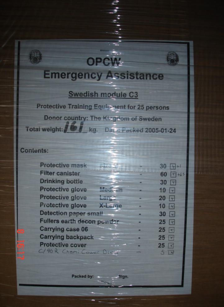 Assistance Response System OPCW