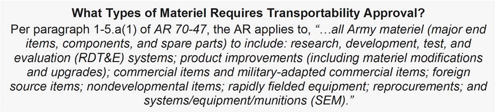 Agent and the DoD Transportability Agent for all systems and equipment (S/E) matters requiring multi-component coordination. DoDI 454