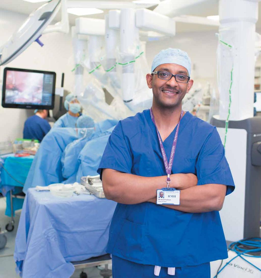 Treatment and care Mr Ibnauf Suliman, one of the Fellows in our unique Robotic Surgery Fellowship, funded by The Royal Marsden Cancer Charity The Royal Marsden has built on the success of previous