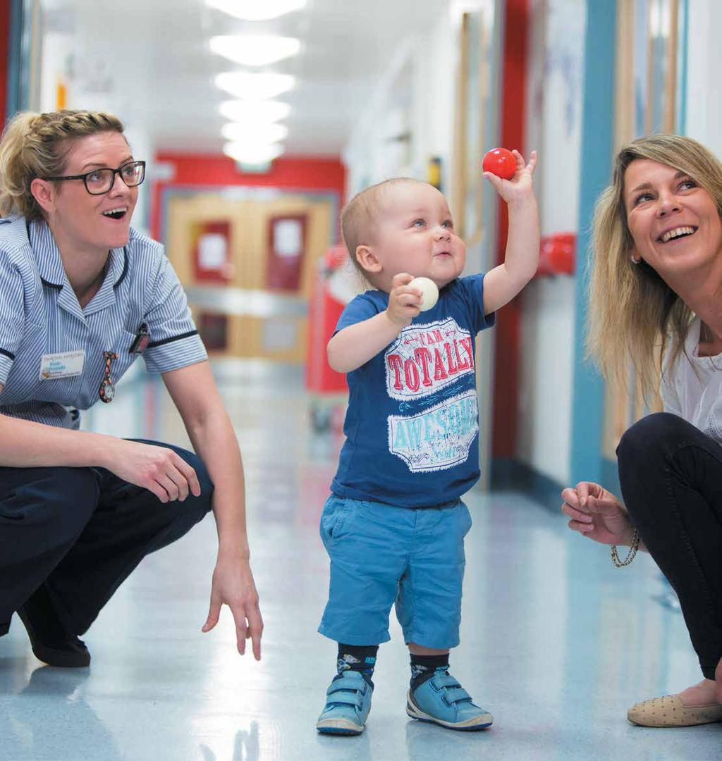 The Royal Marsden Cancer Charity Nurse Rosie Formella with a young patient and his mother in the Oak Centre for Children and Young People The Royal Marsden has identified its strategic priorities