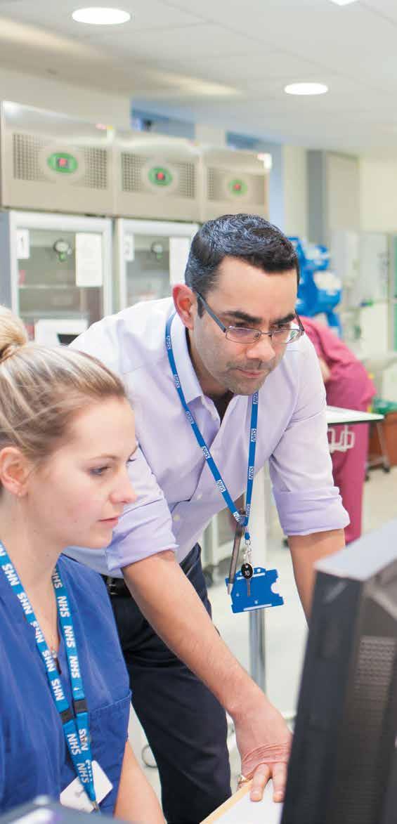Junior doctors with Dr Shaman Jhanji in the Critical Care Unit, Chelsea Principal risks System reconfiguration will add increased uncertainty to services offered by The Royal Marsden.