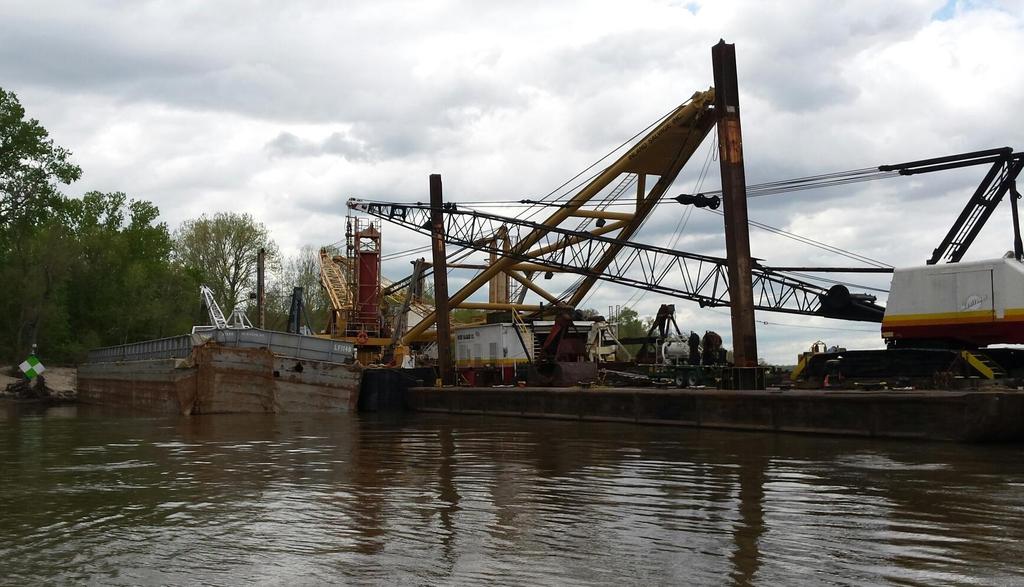 WATERWAYS MANAGEMENT Thebes Railroad Bridge Collision On the morning of April 6, 2016, the Sector Ohio Valley Command Center received a report that a towboat collided with the Thebes Railroad Bridge.