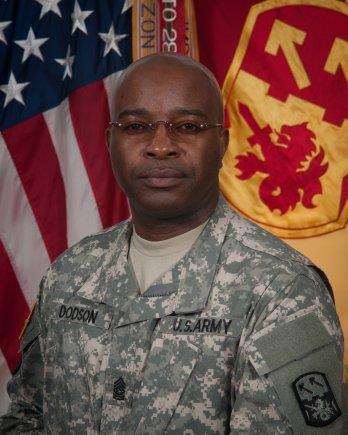 Command Sergeant Major Finis A. Dodson Air Defense Artillery School, Fort Sill, Okla. Command Sergeant Major Finis A. Dodson, is a native of Olive Branch, Mississippi.
