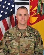 A native of Florida, COL Holler graduated from the University of North Florida in 1992 as a ROTC Distinguished Military Graduate and was commissioned into the Air Defense Artillery Corps.