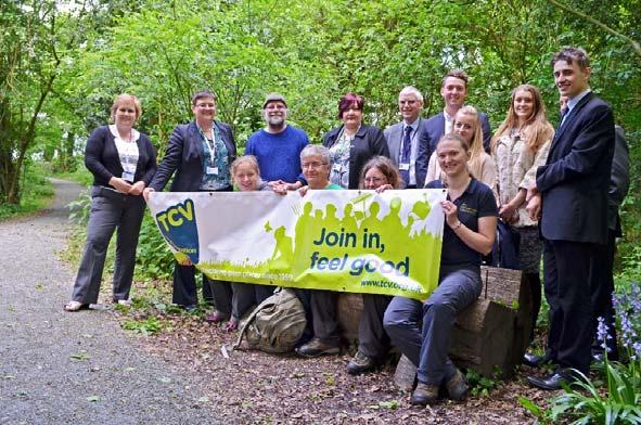 Donations fund new woodland path Over the past year, volunteers from The Conservation Volunteers have been working on a new path in the hospital grounds, which was completed in March.