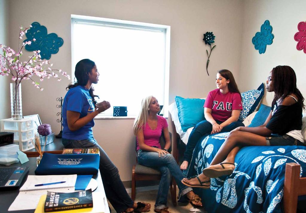 many housing choices and living on campus is one of the best ways to get connected at FAU.