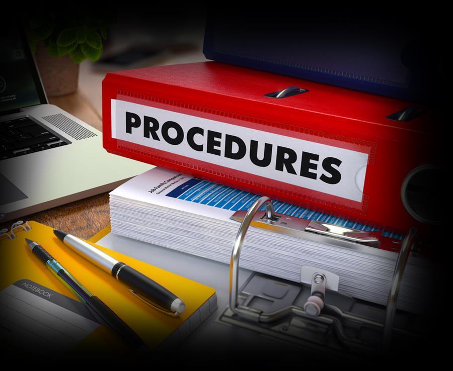 Written Procedures Written procedures should be developed to outline the procedures for handling receipts from user fees.