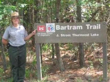 Spanning 27 miles, The Bartram Trail is a multi-purpose recreation trail for hiking, walking, and biking.