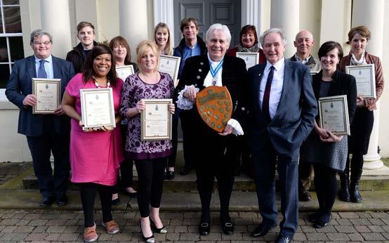 The celebration of individuals and non-profit groups was held at Dovenby Hall on 24th March 2015 Right: