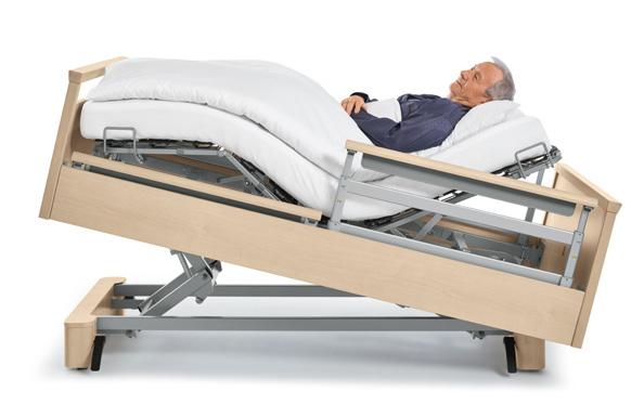 The automatic positions of sentida, adjustable at the push of a button, increase comfort when lying in bed and support pressure ulcer prevention for the benefit of the resident while reducing the