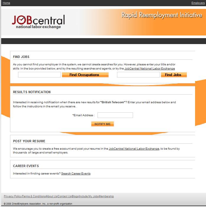 The Displaced Employee (Job Seeker) still has several tools available to aid in his/her job search for reemployment