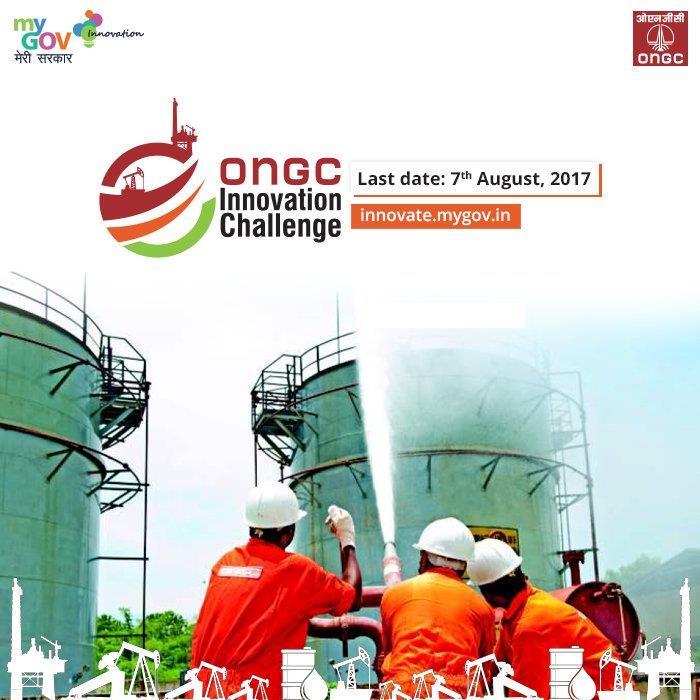 ONGC Innovation Challenge ONGC Launched ONGC Innovation Challenge on innovate.mygov.