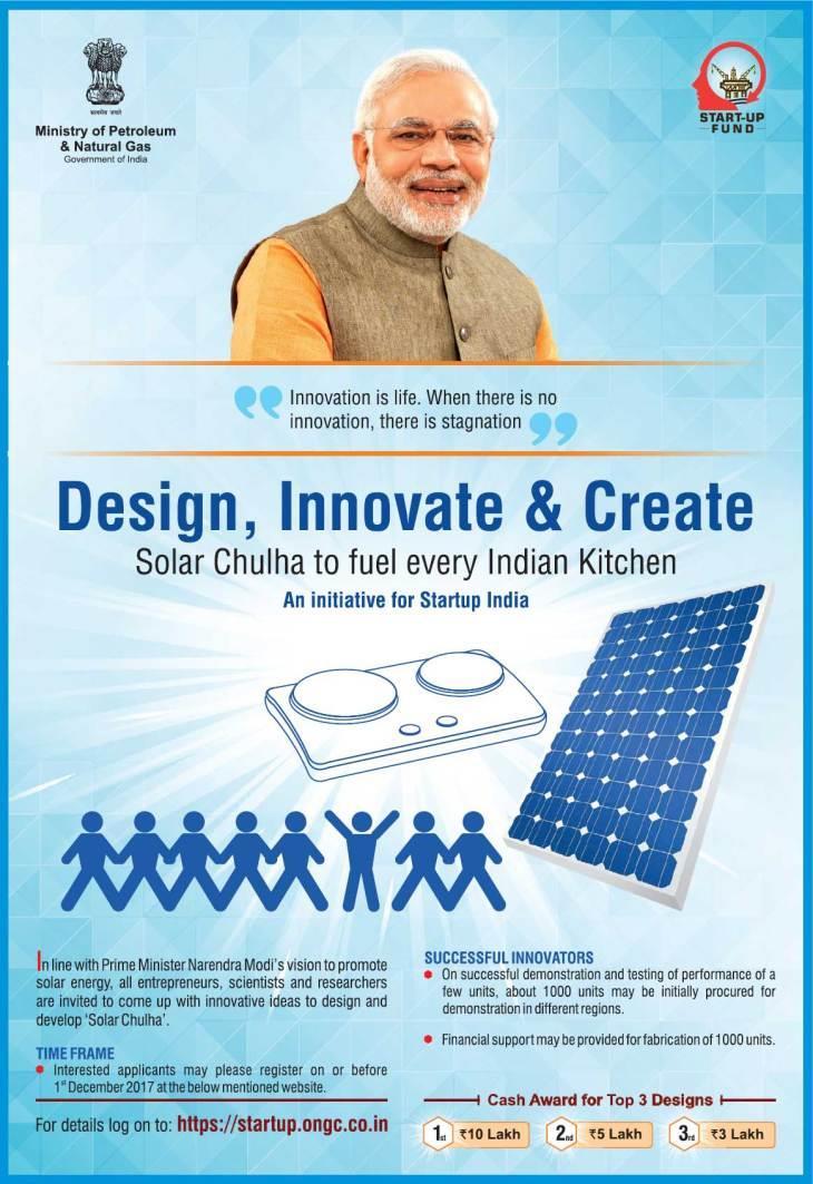 ONGC s Solar Chulha Initiative Hon ble PM exhorted ONGC to take up a challenge of developing an energy efficient electric cooking stove.