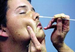 Assessing Health Impacts Take nasal swab to check