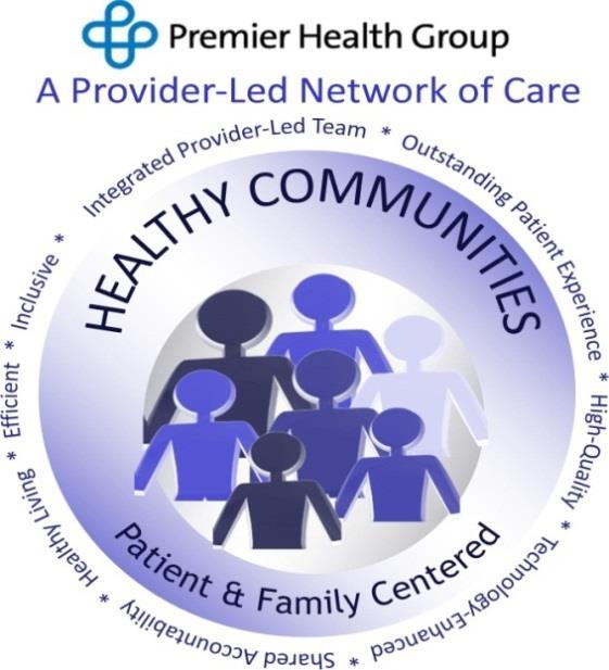 Premier Health Plan s Model of Care Physician Leadership: innovative models for compensation, governance and change management to support better physician and patient engagement.