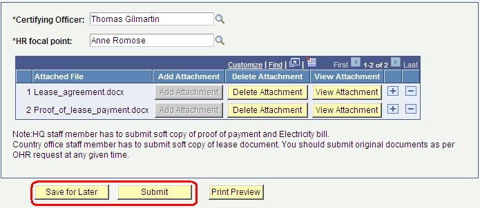 In addition you can click the Print Preview to print the rental subsidy application.