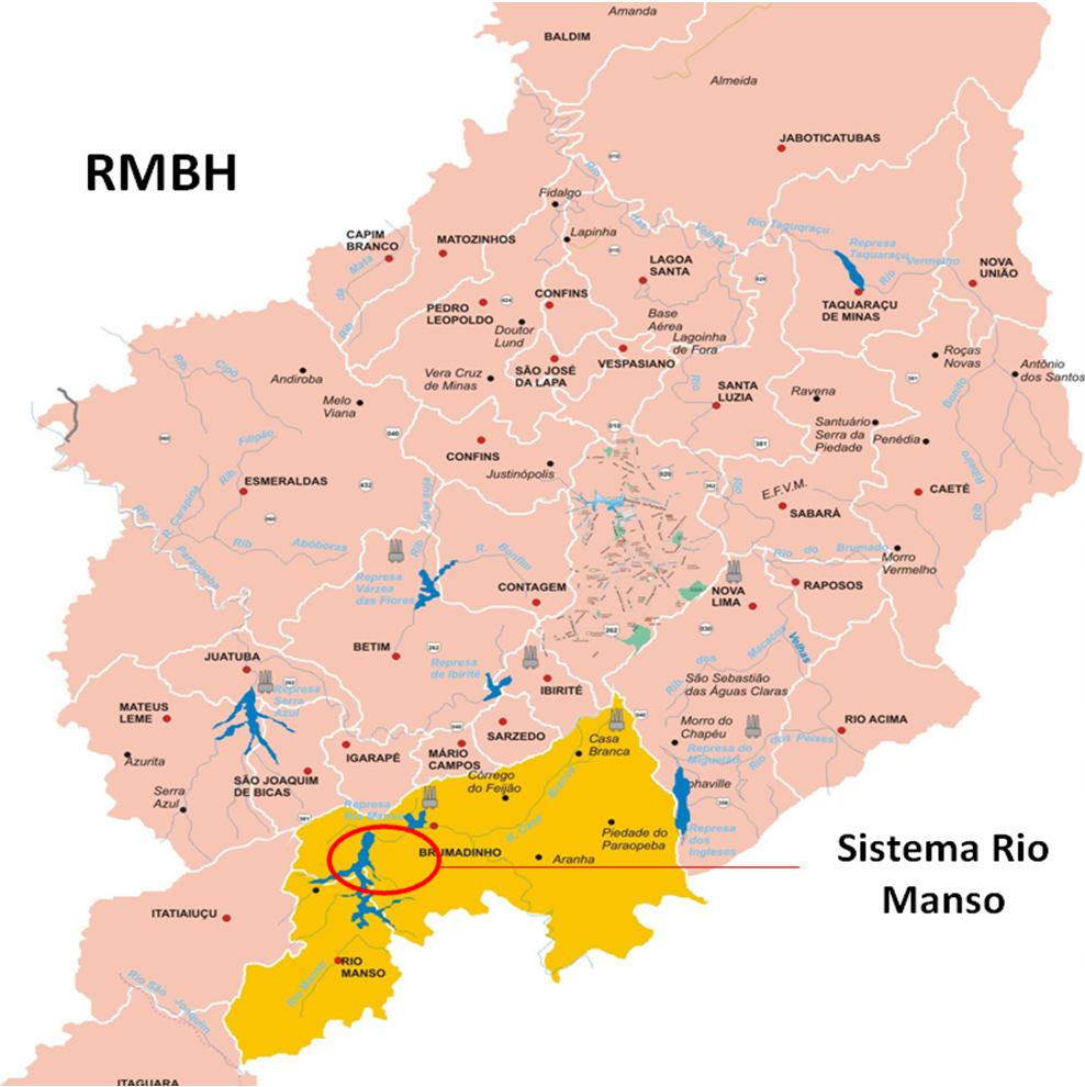 COPASA Project: Concession for the construction, maintenance, and shared operation of the Rio Manso Water Production System (SRM) SRM supplies 33% of the RMBH 3 phases of expansion: from 4m³/s to