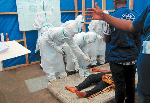 THAT CONDUCTED IPC TRAINING AT THE NATIONAL EBOLA TRAINING ACADEMY IN FREETOWN, SIERRA LEONE,