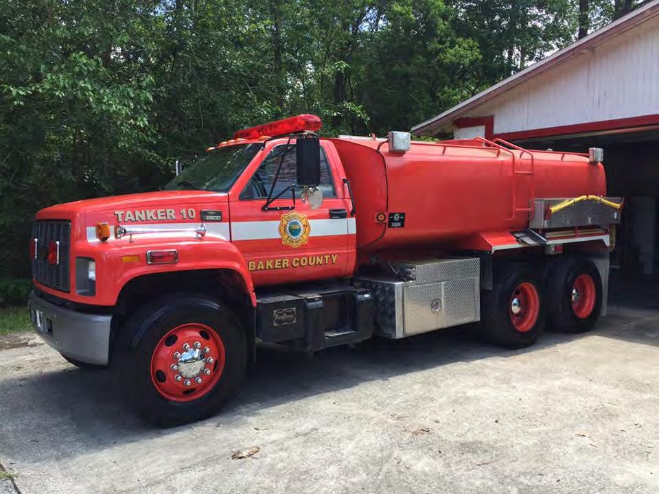 SPEAKING OF TRUCKS The Sanderson area has no water system sources such as hydrants which requires BCVFD to have tanker trucks with water.