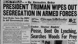 Civil rights movement origins 1948 President Harry Truman