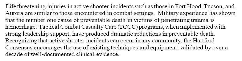 Hook shootings Excerpt from findings: Read the text.
