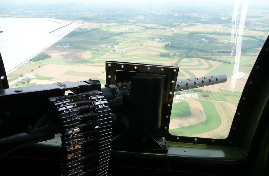 This photo is from the right waist gunner s position. Notice the.