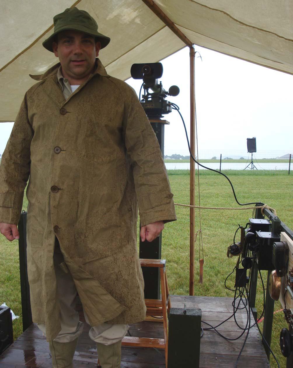 During the rain on Friday, we found our new setup for the M1910 Azimuth instrument was quite useful.