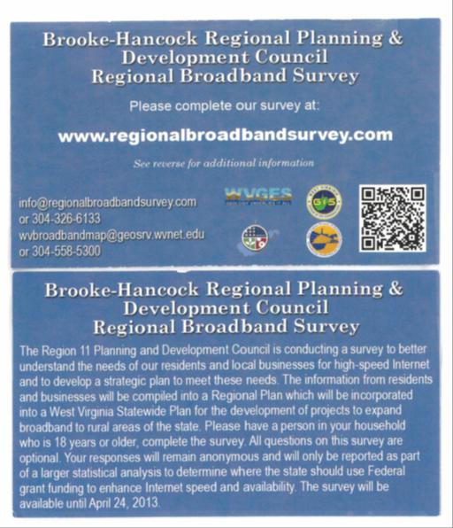 FIGURE VIII BROADBAND SURVEYS The regional broadband surveys were conducted from March 2013 through August 2013.