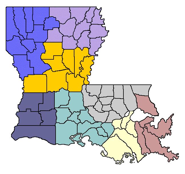 Regional Labor Market Areas (RLMA)) RLMA 1 New Orleans RLMA 2 Baton Rouge RLMA 3 Houma RLMA 4 Lafayette RLMA 5 Lake Charles RLMA 6 Alexandria