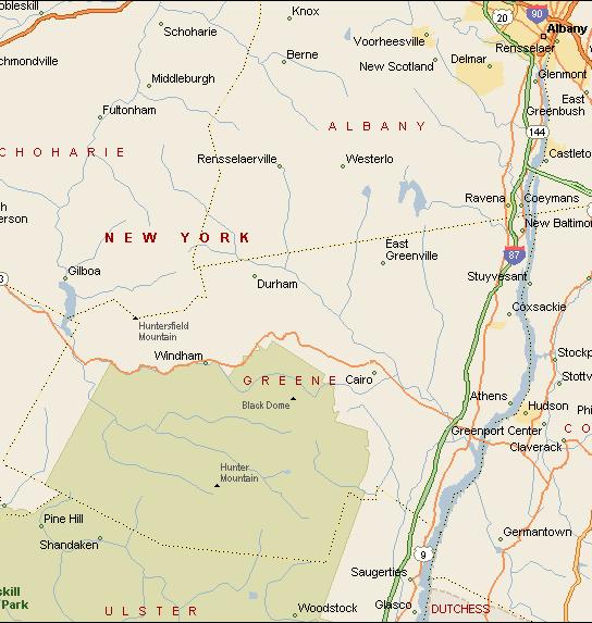 22 Economic Development Profile Greene County, NY Area Empire Zone Locations Greene County was recently assigned four (4) Empire Zones by the State of New York that entitles companies locating within