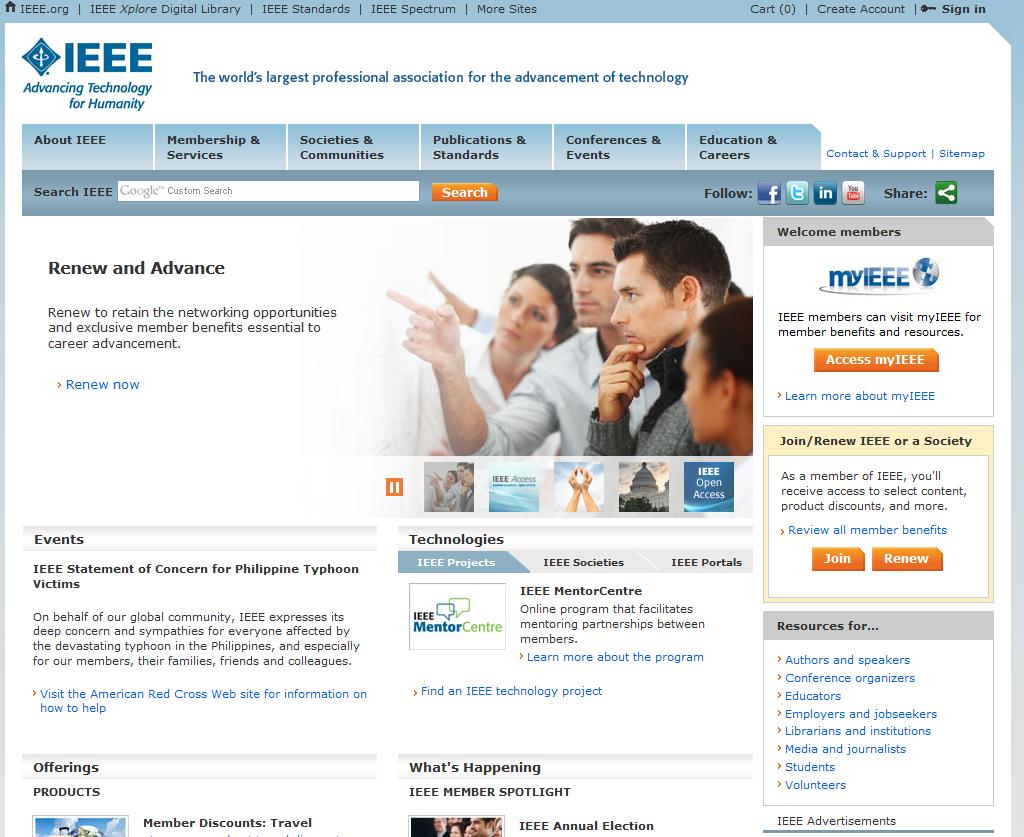 Where to Find EA on the Web From IEEE s main page www.ieee.