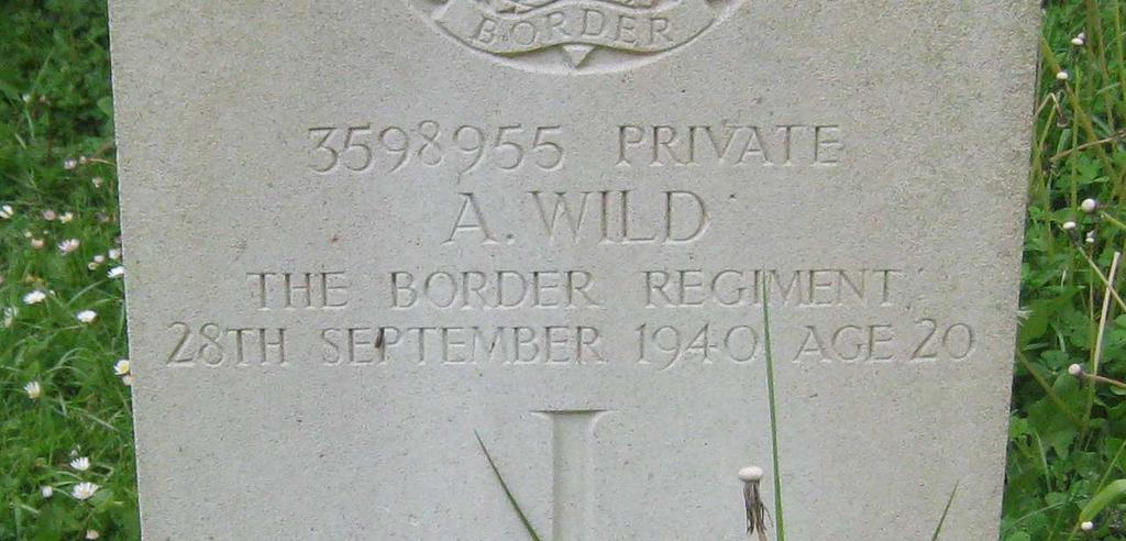 Died Saturday 28 September 1940. Aged 20.