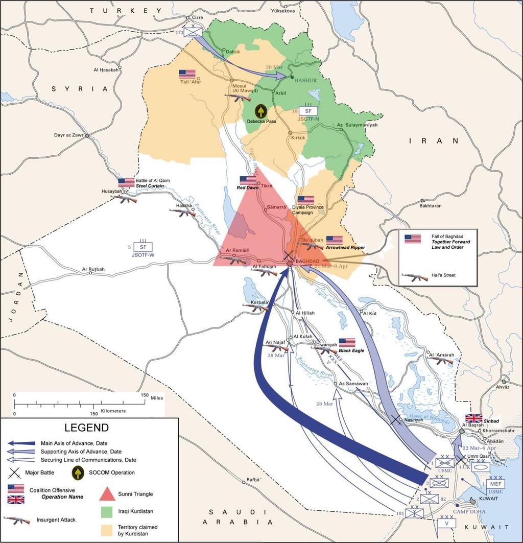 War in Iraq 10 Jul 2002 Advanced CIA pre-invasion teams went in to support