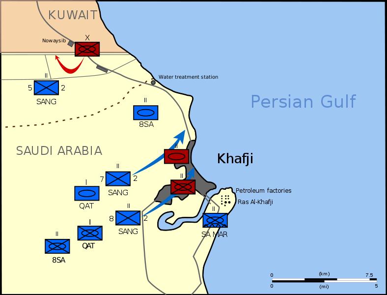 Persian Gulf War 29 Jan 1991 Iraqi forces