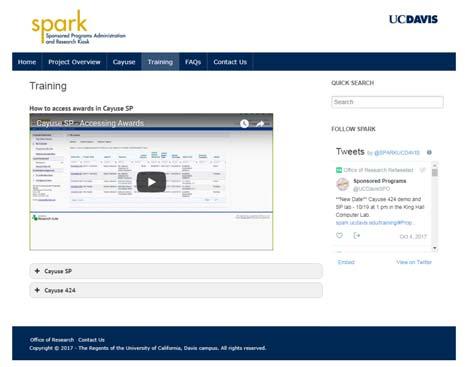 SPARK Training Website http://spark.ucdavis.