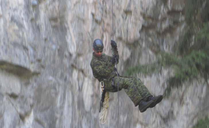 Rappelling, a fan favorite, introduced students to a number of rappel devices and techniques all while building their confidence in their own skills and culminating with the ability to rappel without