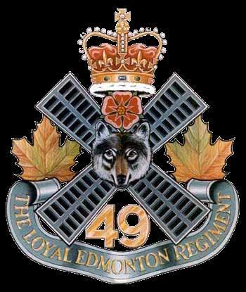 FOURTH BATTALION The Loyal Edmonton Regiment Honours and Awards Lieutenant B.