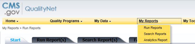 RUN PREVIEW REPORT Once you are enrolled and have the required access and role assignments, you can see your facility s reports.