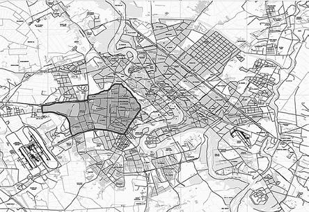 Figure 1. Baghdad with Mansour Security District highlighted. 3 company team was attached to another battalion.