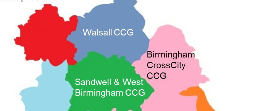 Area Team Overview 7 CCGs across the patch Wolverhampton, Walsall, Birmingham Cross City, Sandwell & West