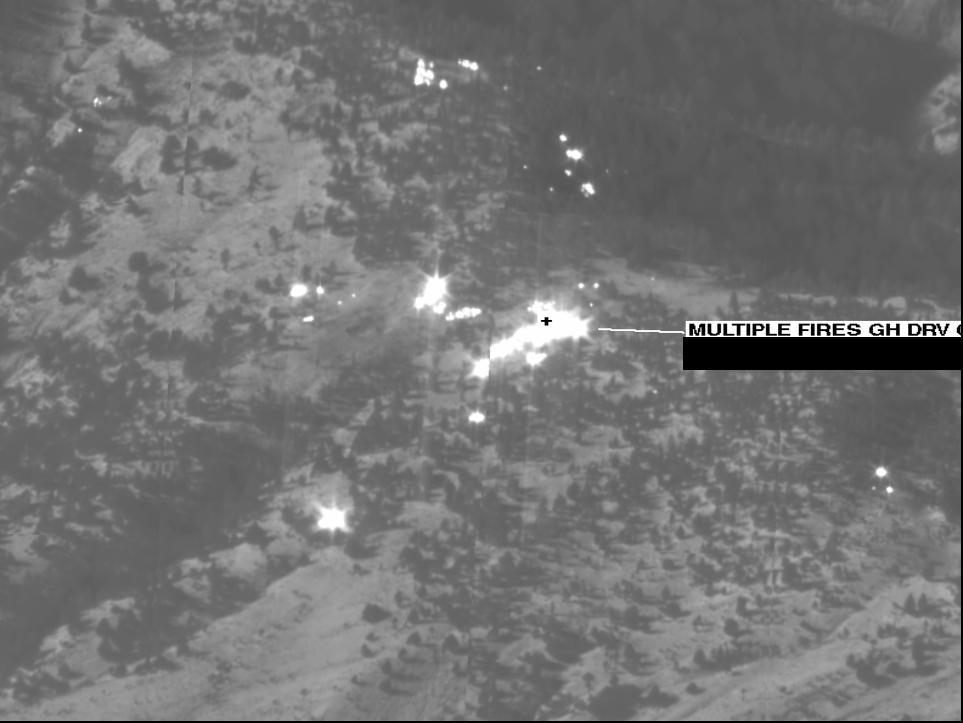 Secondary Cave Venting Primary Hits 19 IR Image: BDA from AC-130 Gunship Strike Tora Bora Cave