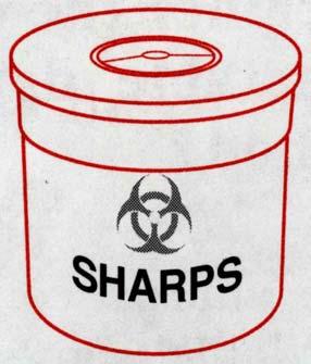 STANDARD PRECAUTIONS Sharps Never recap used needles Deposit sharps in the sharps container
