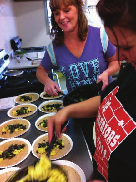 Hands-on cooking courses targeting low-income families: Food budgeting and grocery shopping skills Meal planning, meal preparation, and nutrition.