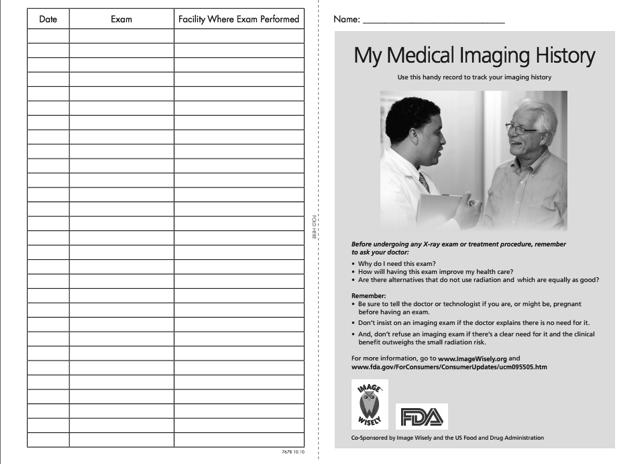 patients and medical professionals Collaborations ImageGently, ImageWisely,