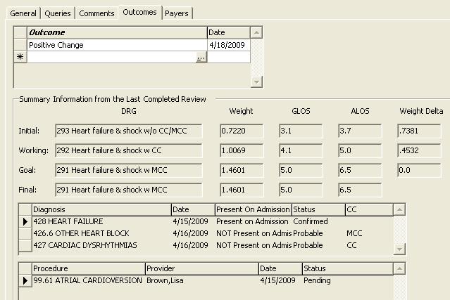 Document Overall Outcomes Weight Delta calculates difference between Relative