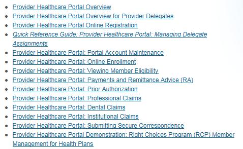 Provider Healthcare Portal