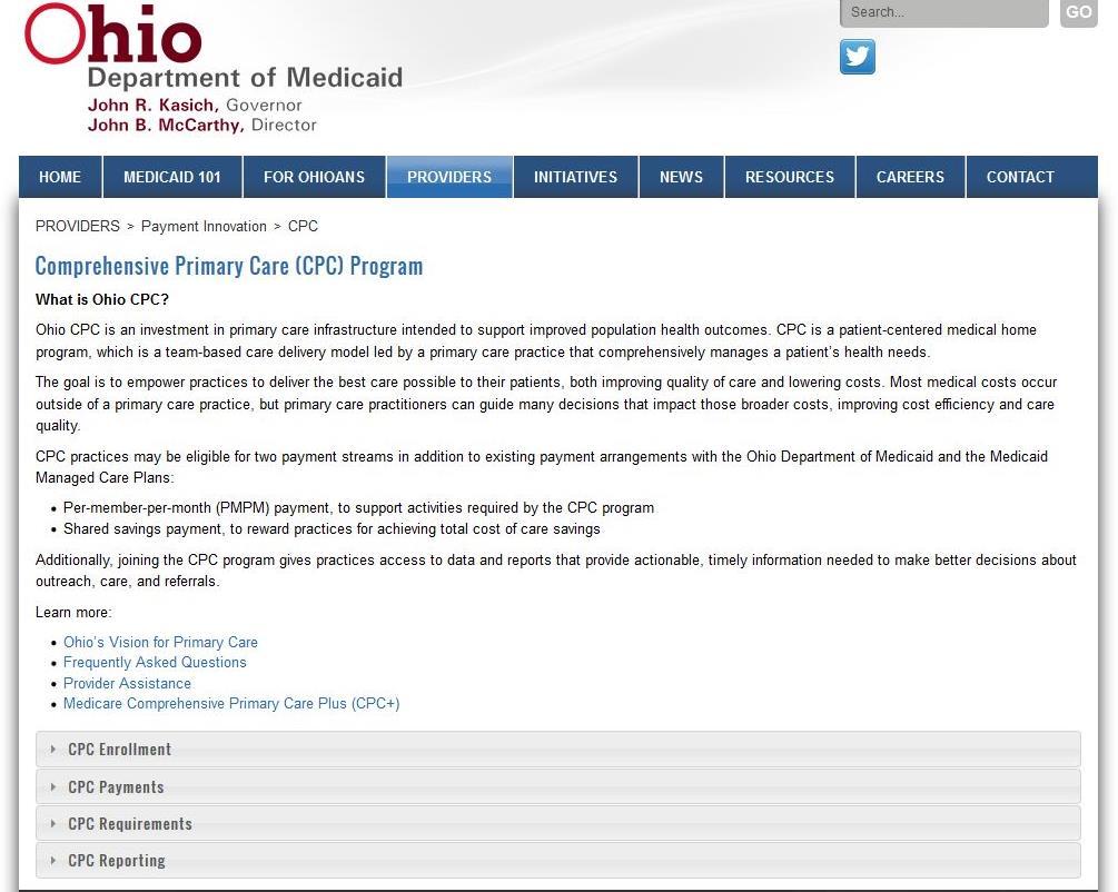 34 www.medicaid.ohio.gov/providers/paymentinnovation/cpc.